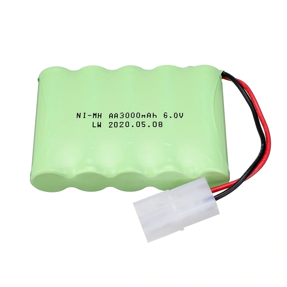 Ni-MH 6v 3000mah Battery + USB Charger For Rc toys Cars Tanks Trucks Robots Boats 5*AA 6v Rechargeable Battery Pack Tamiya Plug