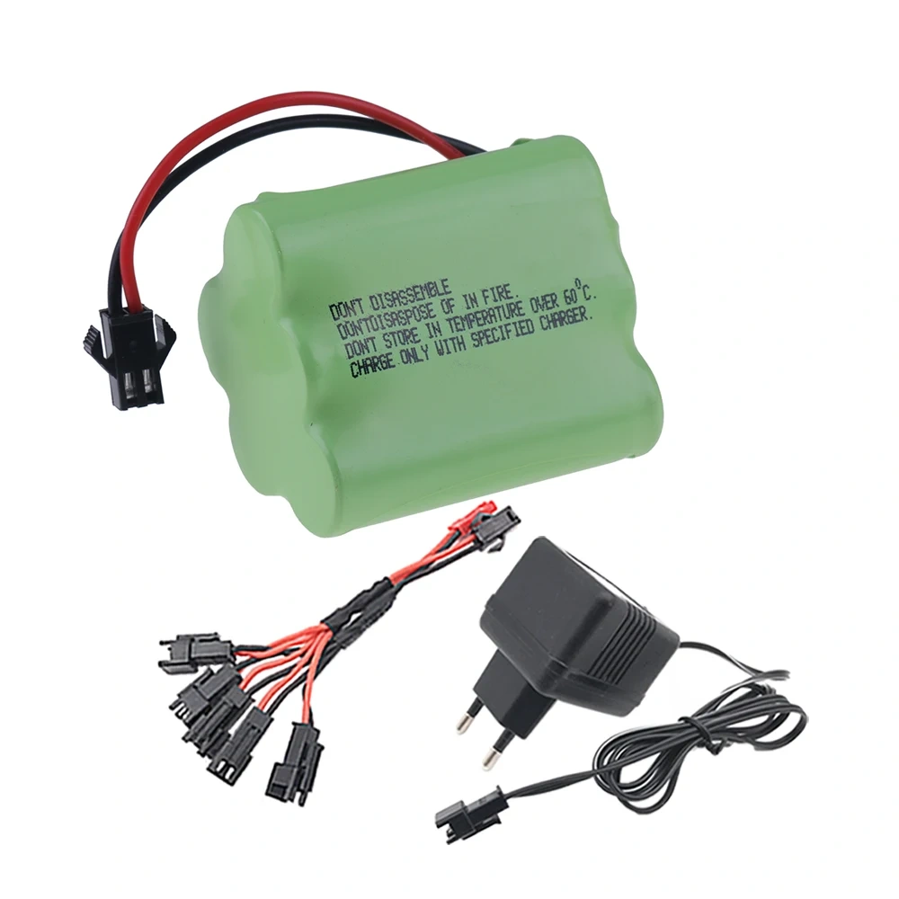 RC Trucks RC Cars RC Tanks RC Boats High Capacity 6V 4500mAh Ni-MH Rechargeable 5*AA 6.0v Battery SM plug / Charger Sets