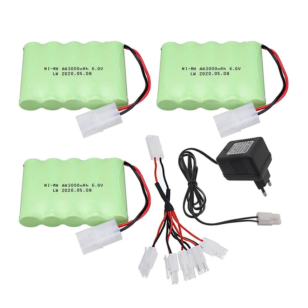 (Tamiya plug) 6v 3000mAh Nimh AA Battery For Rc toys Cars Tanks Robot Gun Upgraded Batteries For Rc Boat 6V Rechargeable Battery