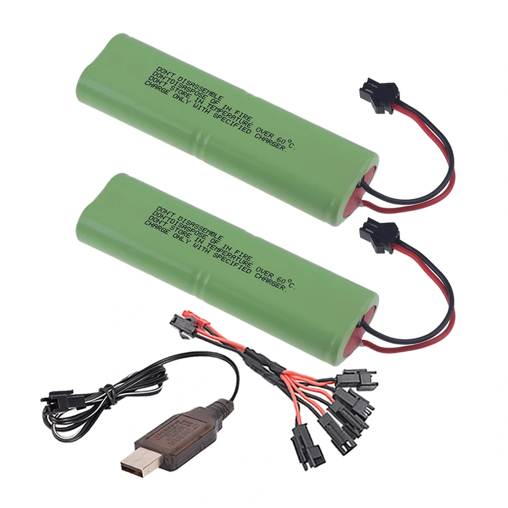 Ni-MH 4.8V 4500mah Rechargeable Battery + USB Charger For Rc toys Cars Tanks Trucks Robot Boats Gun 3000/3500mAh 4.8V AA Battery