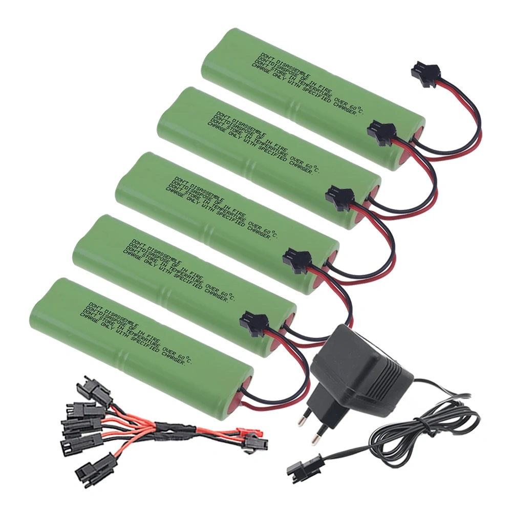 (SM Plug) 4.8v 4500mah NiMH AA Battery Pack For Rc toys Cars Tanks Robots Boats Guns 3000mah 4.8v nimh Rechargeable Battery