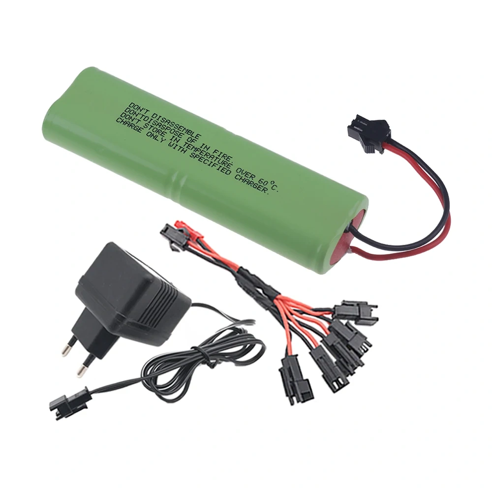 (SM Plug) 4.8v 4500mah NiMH AA Battery Pack For Rc toys Cars Tanks Robots Boats Guns 3000mah 4.8v nimh Rechargeable Battery