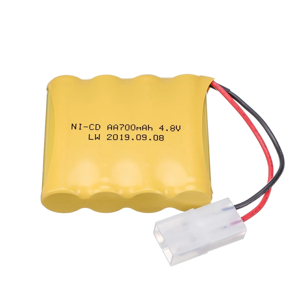 700mah 4.8v Rechargeable Battery Charger For Rc toys Cars Trucks Tanks Robots NI-CD Battery AA 4.8v Batteries Pack For Rc Boats
