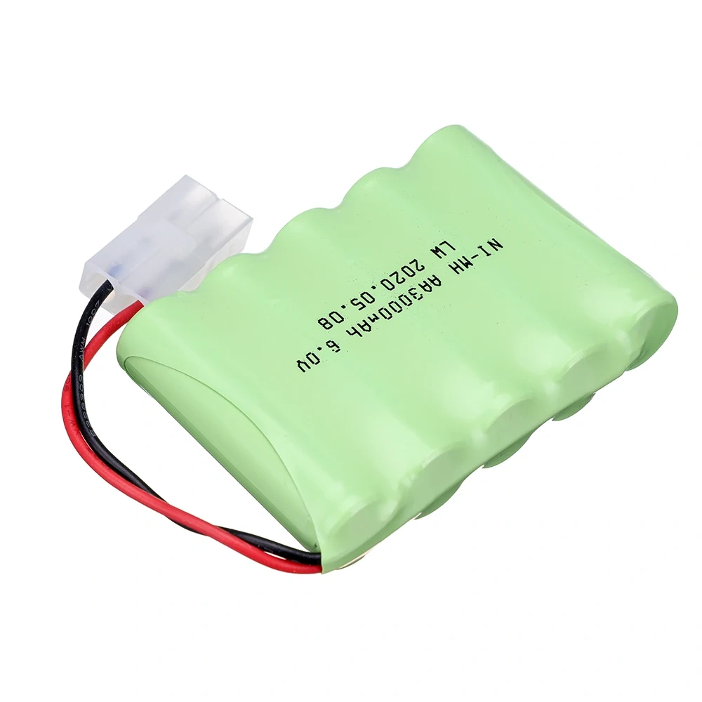 Ni-MH 6v 3000mah Battery + USB Charger For Rc toys Cars Tanks Trucks Robots Boats 5*AA 6v Rechargeable Battery Pack Tamiya Plug