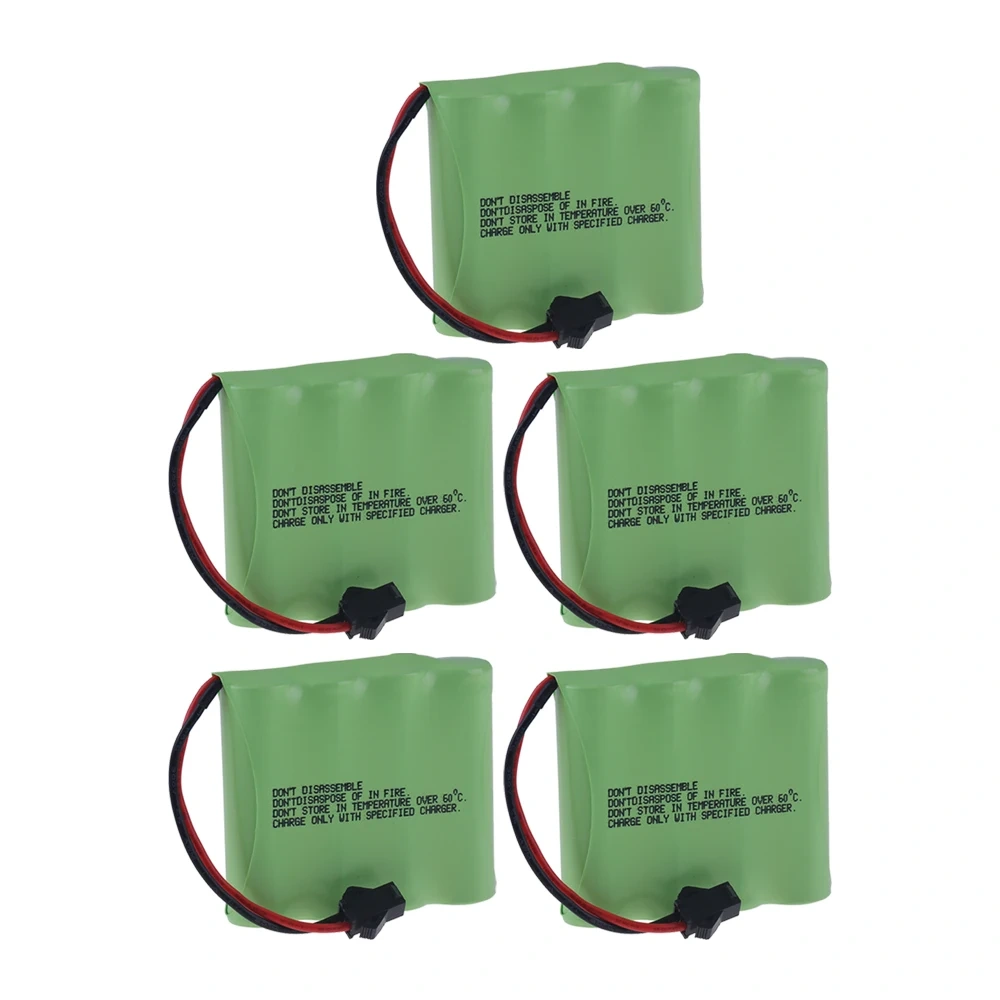 4.8v 4500mah NiMH Battery With SM Plug For Rc toys Cars Tanks Trucks Robots Boats Guns Ni-MH 4*AA 4.8v Rechargeable Battery Pack