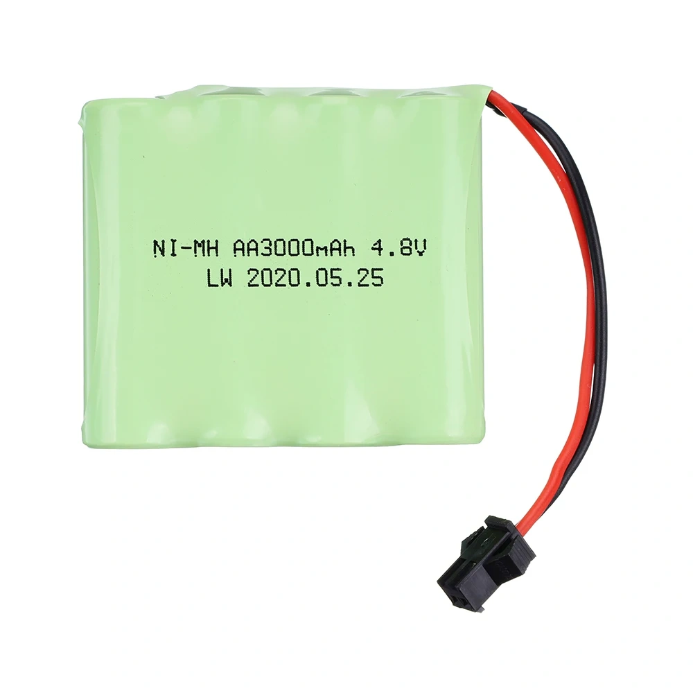 4.8v 3000mah Battery + USB Charger For Rc Cars Tanks Robots Boats Truck Guns toys NiMH AA 4.8v Rechargeable Battery Pack