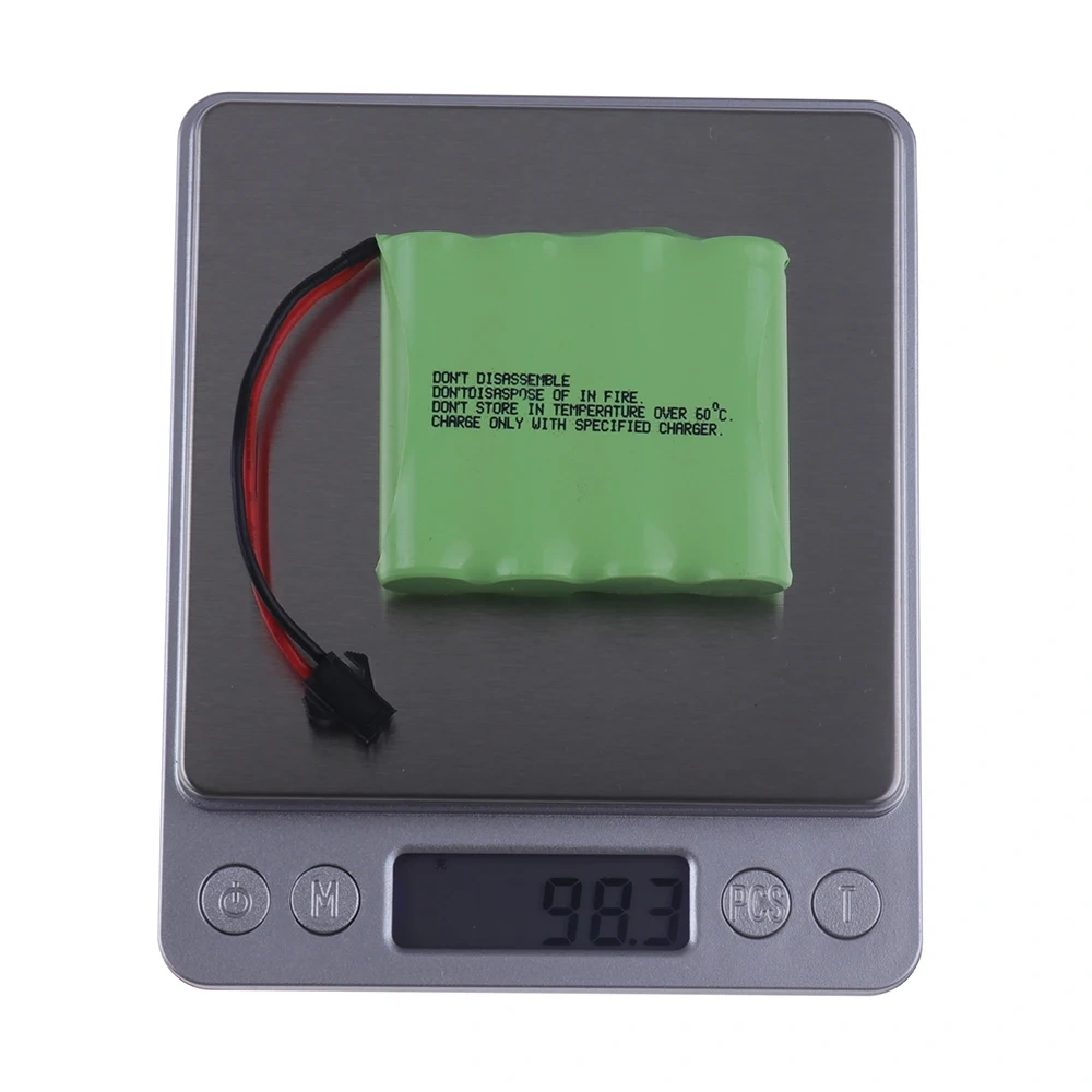 (SM Plug) 4.8v 4500mah NiMH AA Battery Pack + 4.8v Charger For Rc toys Cars Tanks Robots Boats Guns 4.8v Rechargeable Battery
