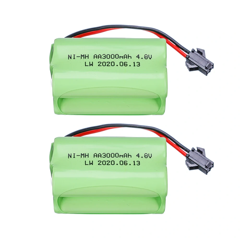 4.8V 3000mAh NIMH Battery For Rc Toys Cars Trucks RC Tanks Robots Boat Toy Battery AA 4.8v Rechargeable Battery Pack wholesale