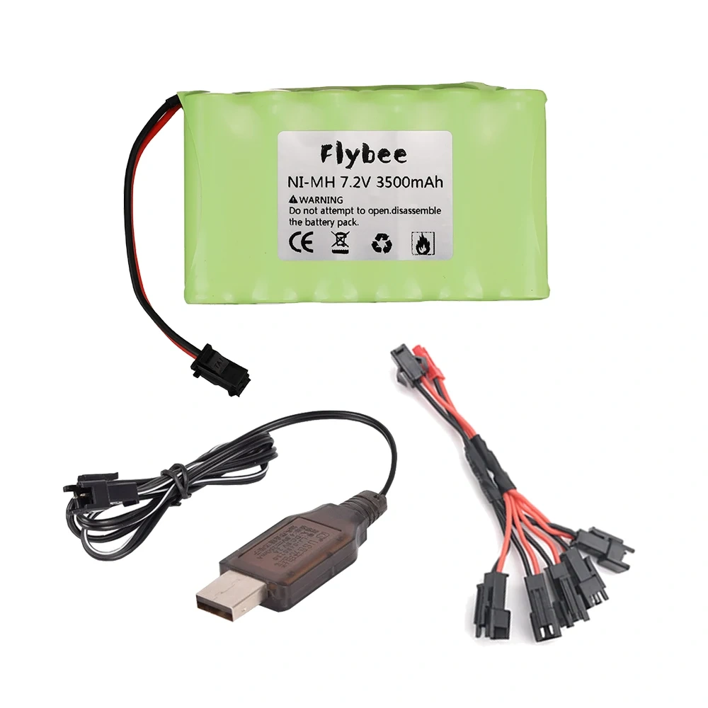 7.2V 3500mah 3000mah NI-MH Battery for Remote control electric toy boat car truck 7.2 V 2400mAh AA nimh Rechargeable Battery