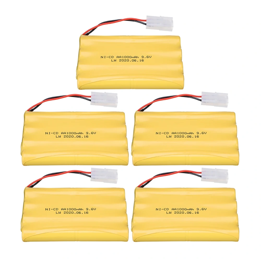 9.6v 1000mah NiCD Rechargeable Battery Pack With Tamiya Connector For Rc Car Truck Tank Boats Spare Parts AA 9.6 V Battery
