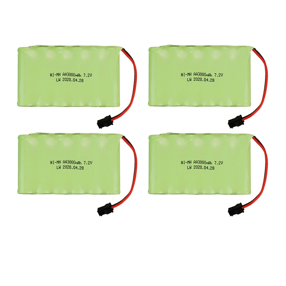 7.2v 3000mah AA NI-MH Rechargeable Battery For Remote Control Electric Toys Boat Car Truck 7.2 V 3000 mah Aa nimh battery 1-5pcs