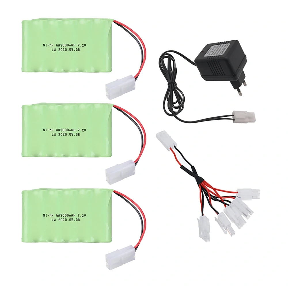 ( Tamiya Plug ) 3000mah 7.2V Battery For Rc toys Car RC Tanks RC Truck RC Robots Gun Battery NiMH AA 7.2v 2400mah Batteries Pack