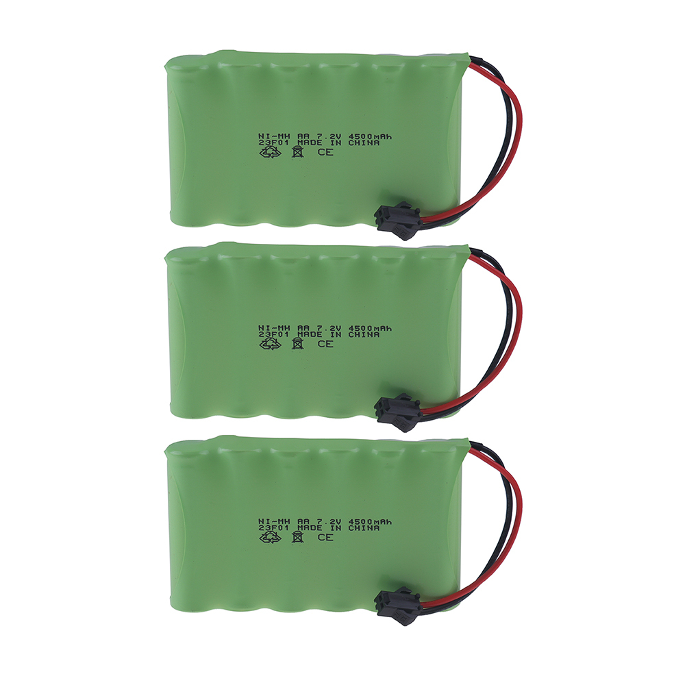 (M Model) 7.2v 4500mah NiMH Battery For Rc toys Cars Tanks Robots Boats Guns Ni-MH 6*AA 7.2v Rechargeable Battery Pack