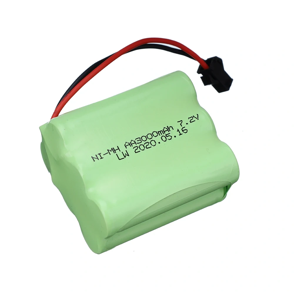 7.2v 3000mah AA NI-MH rechargeable battery For Remote control electric toy boat RC car RC truck 7.2 V 3000 mah aa nimh battery
