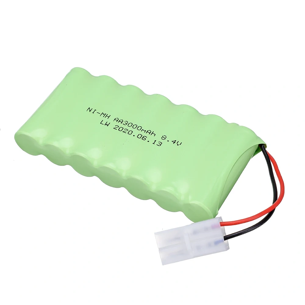 8.4v 3000mah NiMH Rechargeable Battery / USB Charger For Rc toys Car trucks Tanks Train Robot Boat Gun nimh AA 8.4v Battery Pack