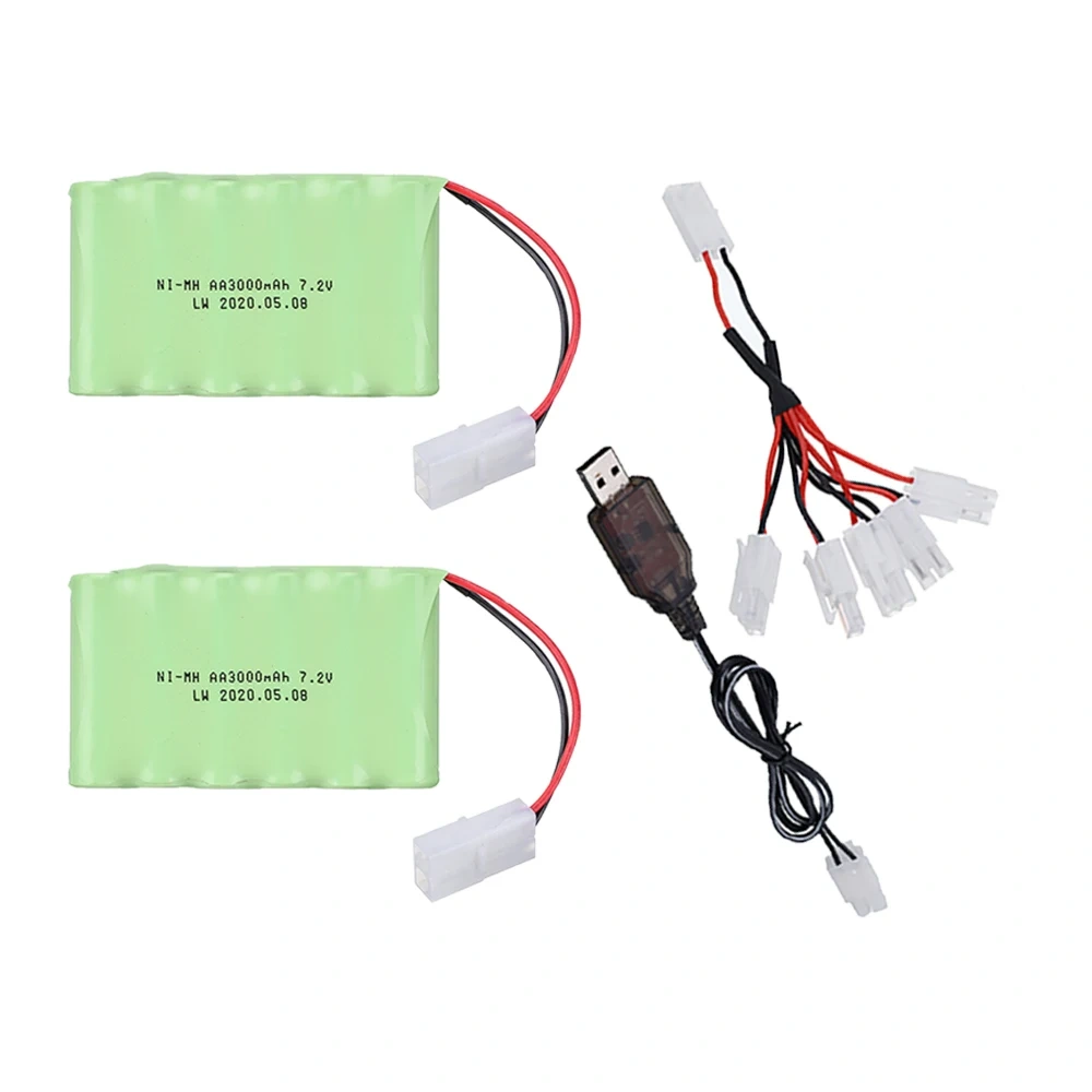Upgrade 7.2V 3000mah NiMH Rechargeable Battery Pack For Rc toys Car Tanks Truck Robots Gun Ni-MH AA 7.2v 2400mah Batteries Pack