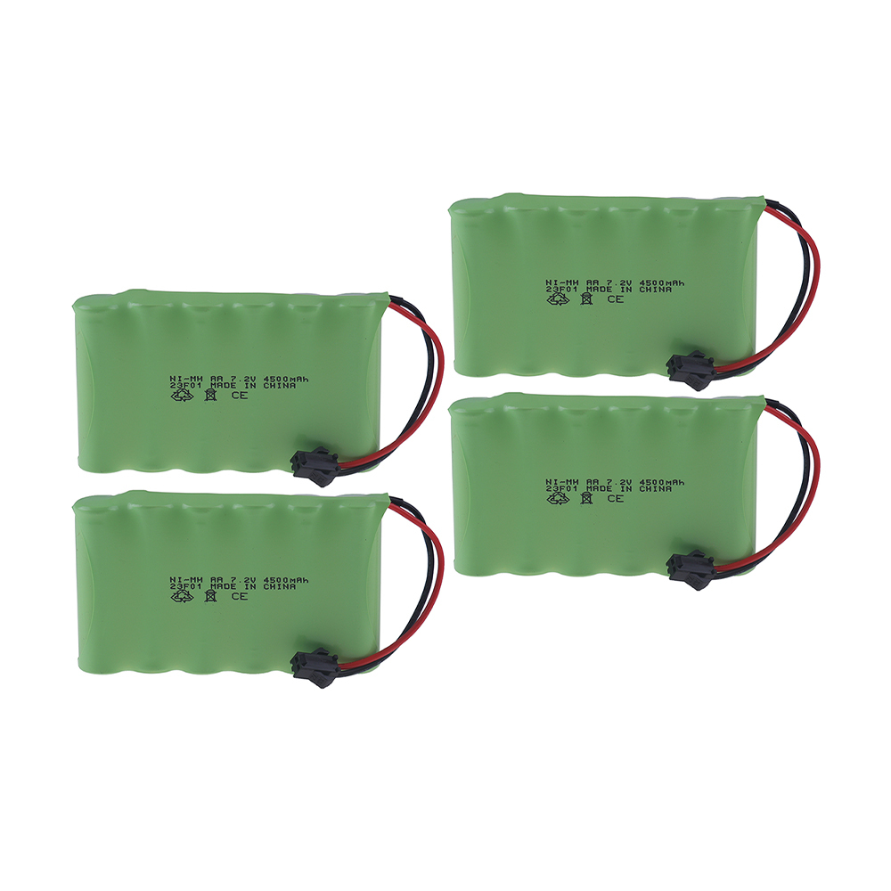 (M Model) 7.2v 4500mah NiMH Battery For Rc toys Cars Tanks Robots Boats Guns Ni-MH 6*AA 7.2v Rechargeable Battery Pack