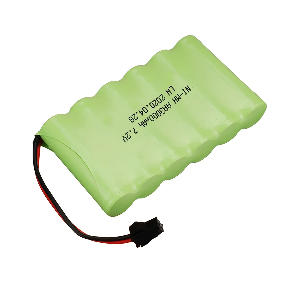 7.2v 3000mAh Battery / USB Charger For RC Car Robots Tanks Gun Boats 7.2v NiMH Battery AA 3000mah 7.2v Rechargeable Battery Pack