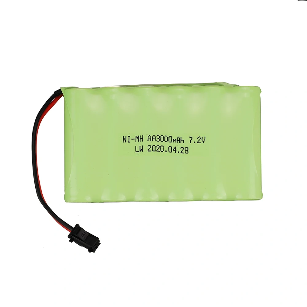 7.2v 3000mAh Battery Charger For RC Car Robots Tanks Gun Boats 7.2v NiMH Battery AA 3000mah 7.2v Rechargeable Battery Pack