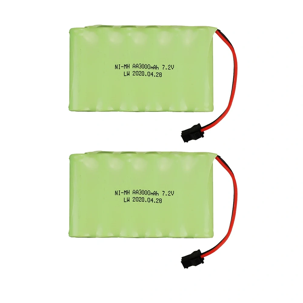 7.2v 3000mah AA NI-MH Rechargeable Battery For Remote Control Electric Toys Boat Car Truck 7.2 V 3000 mah Aa nimh battery 1-5pcs