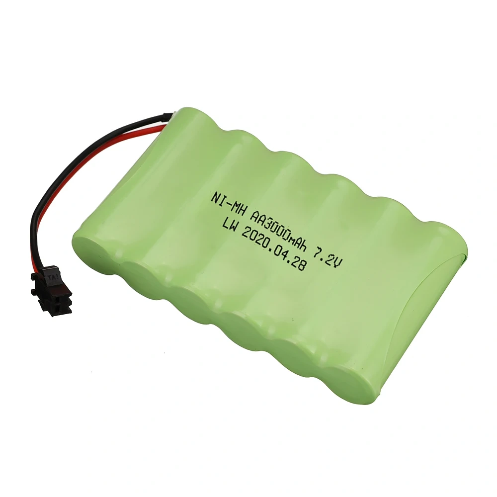 7.2v 3000mAh Battery Charger For RC Car Robots Tanks Gun Boats 7.2v NiMH Battery AA 3000mah 7.2v Rechargeable Battery Pack