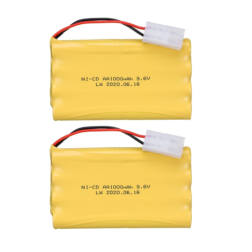 9.6v 1000mah NiCD Rechargeable Battery Pack With Tamiya Connector For Rc Car Truck Tank Boats Spare Parts AA 9.6 V Battery