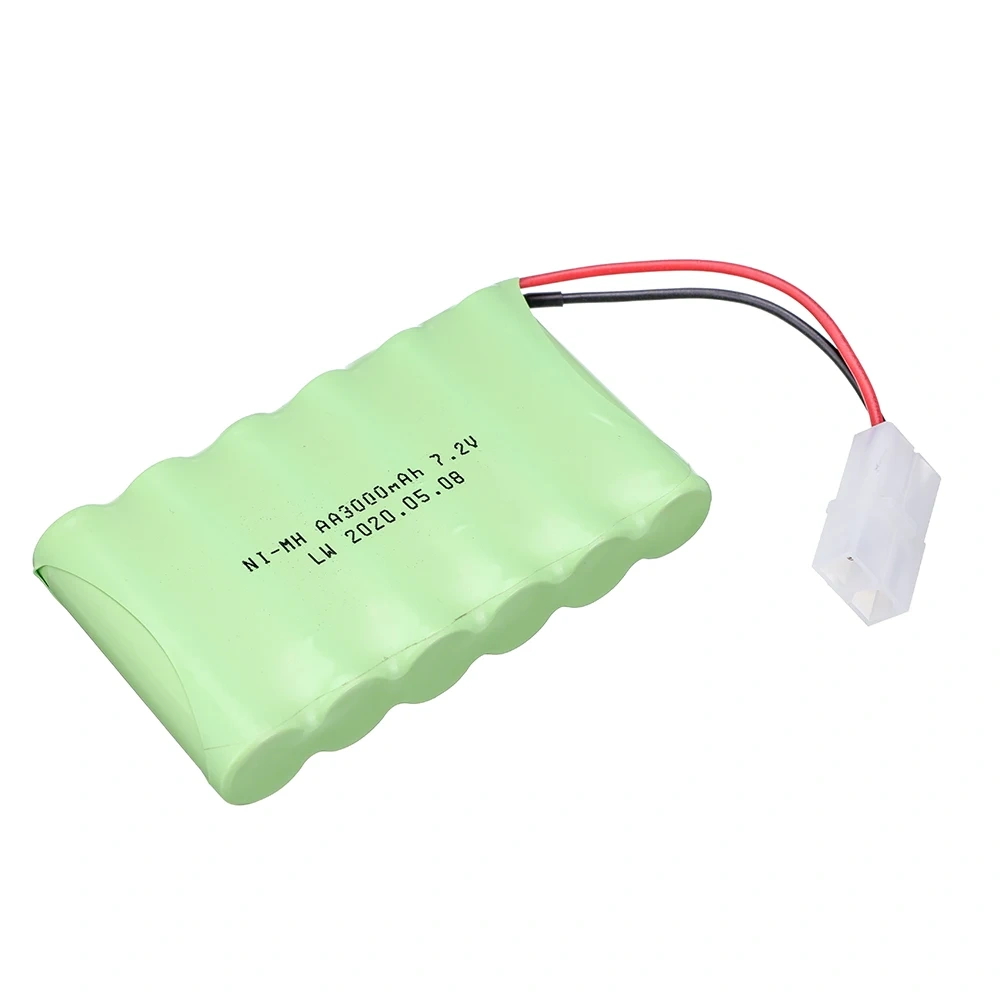 ( Tamiya Plug ) 3000mah 7.2V Battery For Rc toys Car RC Tanks RC Truck RC Robots Gun Battery NiMH AA 7.2v 2400mah Batteries Pack