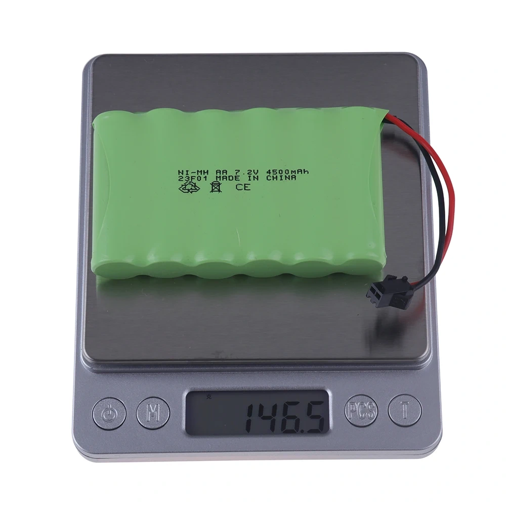 (M Model) 7.2v 4500mah NiMH Battery For Rc toys Cars Tanks Robots Boats Guns Ni-MH 6*AA 7.2v Rechargeable Battery Pack 1Pcs
