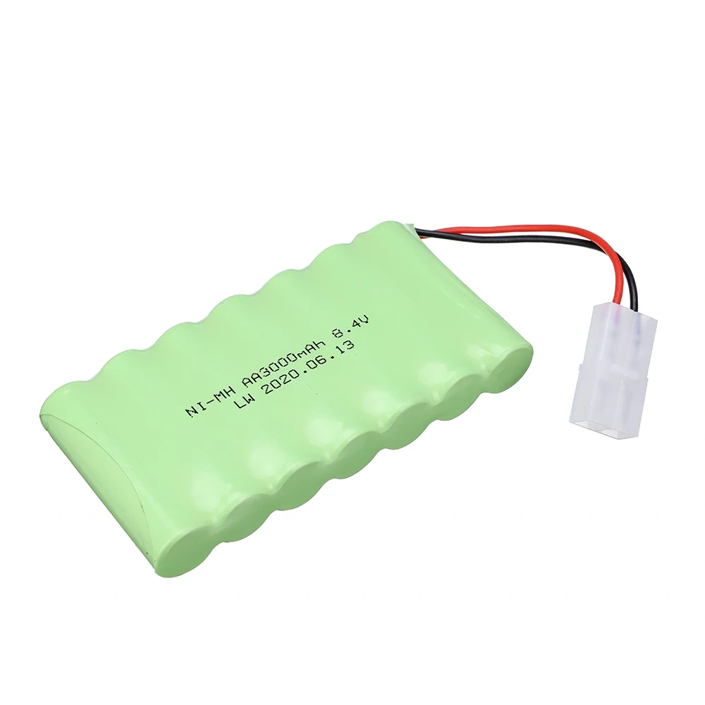 8.4v 3000mah NiMH Rechargeable Battery / USB Charger For Rc toys Car trucks Tanks Train Robot Boat Gun nimh AA 8.4v Battery Pack