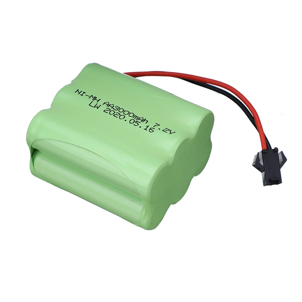 7.2v 3000mah AA NI-MH rechargeable battery For Remote control electric toy boat RC car RC truck 7.2 V 3000 mah aa nimh battery