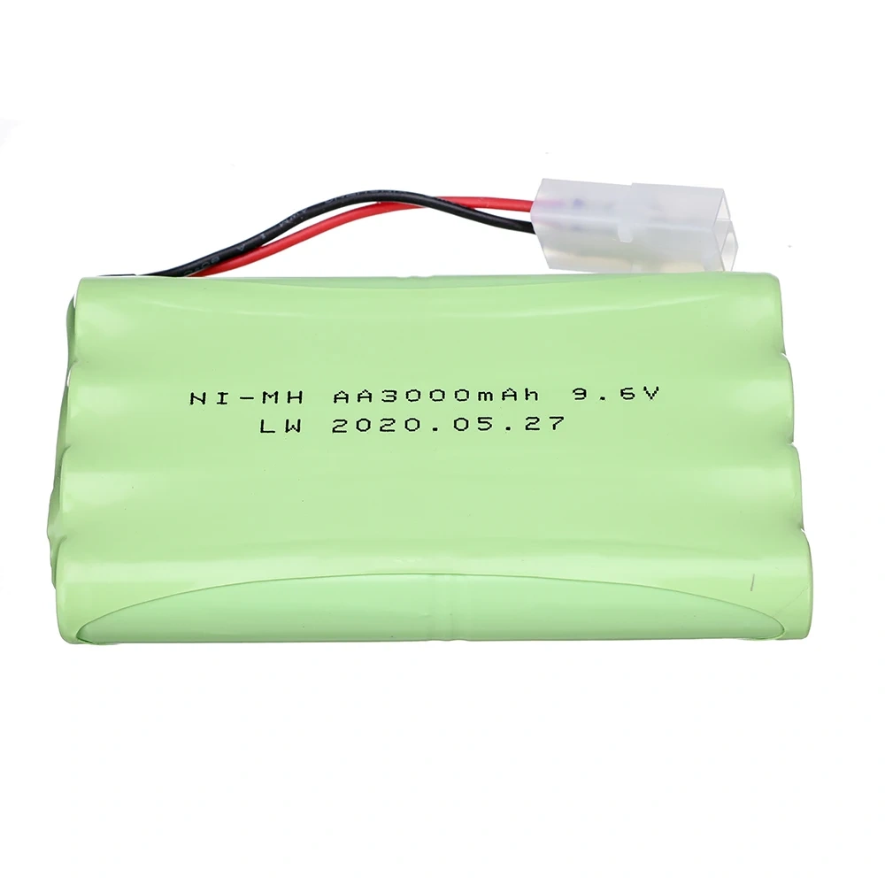 9.6V Ni-MH Battery For Rc toys Cars Tanks Robots Gun NiMH Battery AA 9.6 V 3000 mah Rechargeable Battery Pack for RC toys Trucks