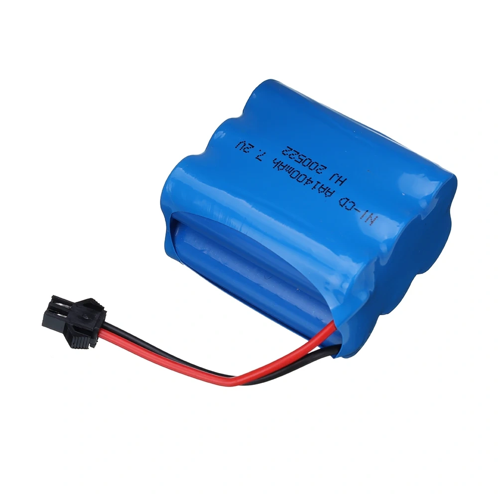 7.2v 1400mah Ni-CD Battery SM PLUG For RC Toys Car Tanks Trains Trucks Robot AA 7.2v Rechargeable Battery Pack For RC Boats
