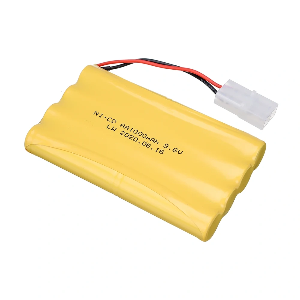 9.6v 1000mah NiCD Rechargeable Battery Pack With Tamiya Connector For Rc Car Truck Tank Boats Spare Parts AA 9.6 V Battery