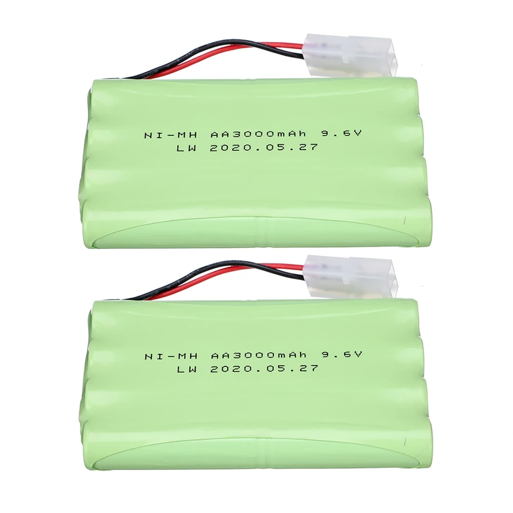 9.6V Ni-MH Battery For Rc toys Cars Tanks Robots Gun NiMH Battery AA 9.6 V 3000 mah Rechargeable Battery Pack for RC toys Trucks