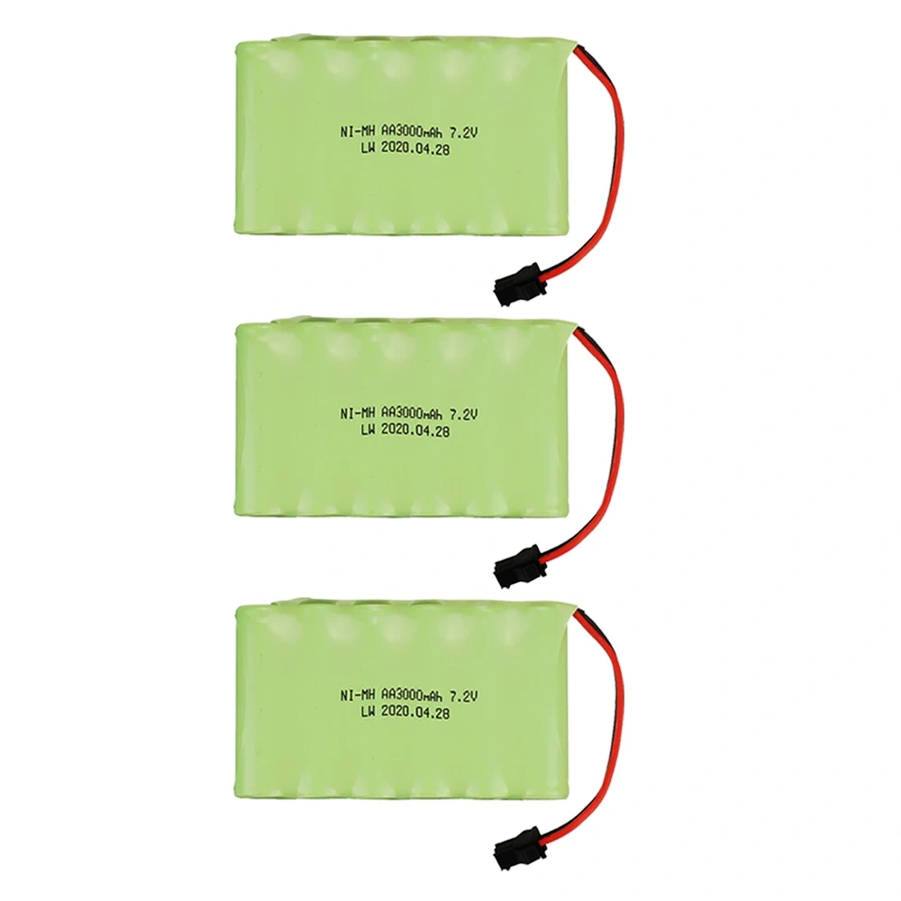 7.2v 3000mah AA NI-MH Rechargeable Battery For Remote Control Electric Toys Boat Car Truck 7.2 V 3000 mah Aa nimh battery 1-5pcs