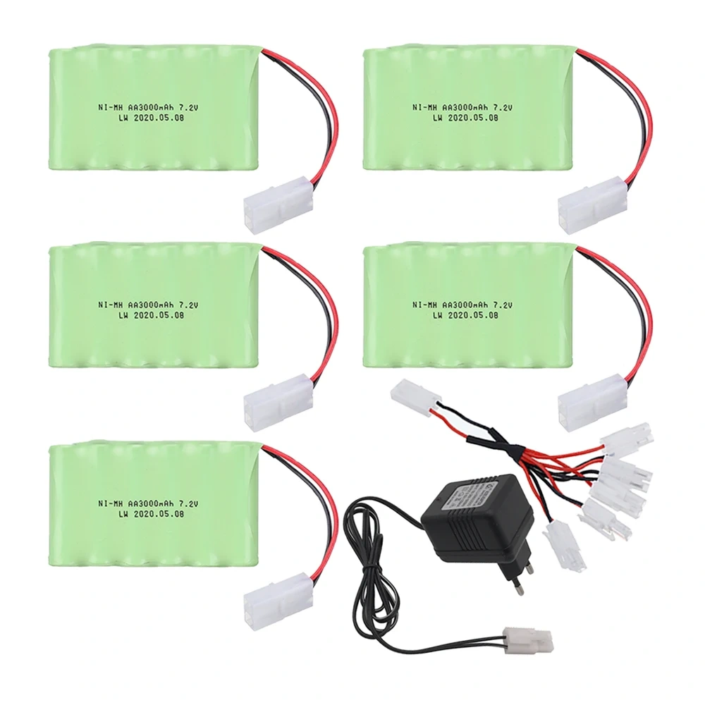 ( Tamiya Plug ) 3000mah 7.2V Battery For Rc toys Car RC Tanks RC Truck RC Robots Gun Battery NiMH AA 7.2v 2400mah Batteries Pack