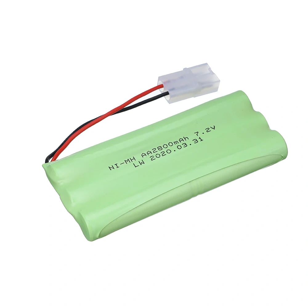 (Tamiya Plug) Ni-MH 7.2v 2800mah Battery + USB Charger For Rc toys Car Tank Train Robot Boats AA 7.2v Rechargeable Battery Pack