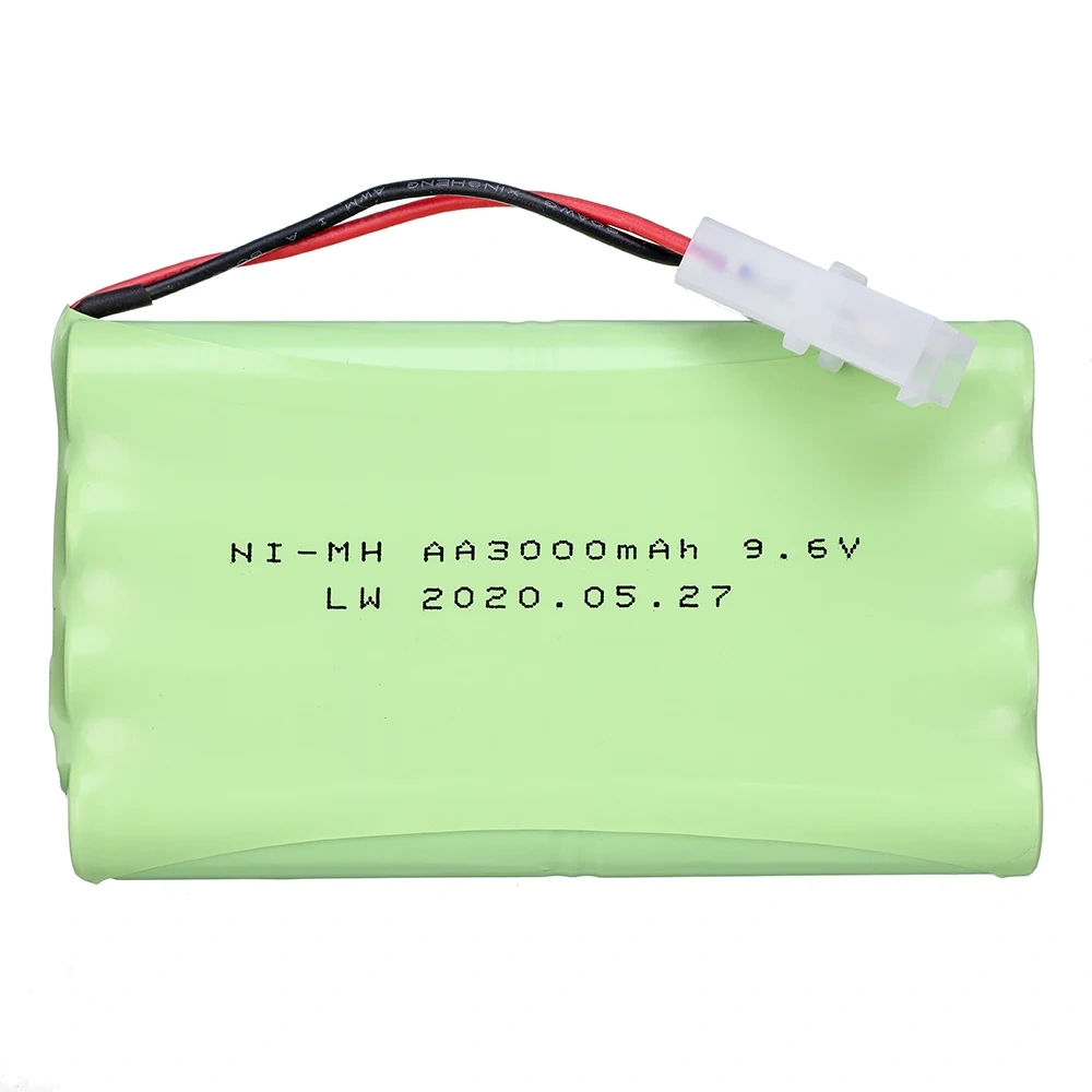 9.6V Ni-MH Battery For Rc toys Cars Tanks Robots Gun NiMH Battery AA 9.6 V 3000 mah Rechargeable Battery Pack for RC toys Trucks