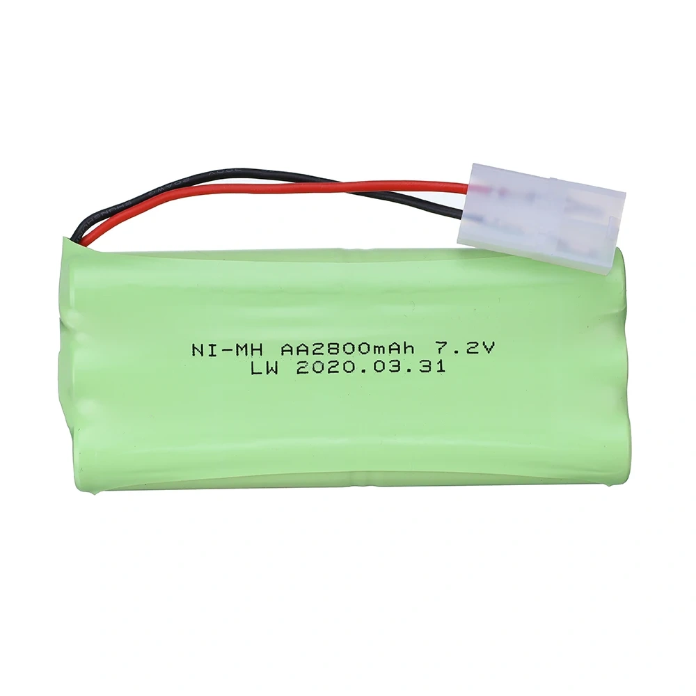 (Tamiya Plug) Ni-MH 7.2v 2800mah Battery + USB Charger For Rc toys Car Tank Train Robot Boats AA 7.2v Rechargeable Battery Pack
