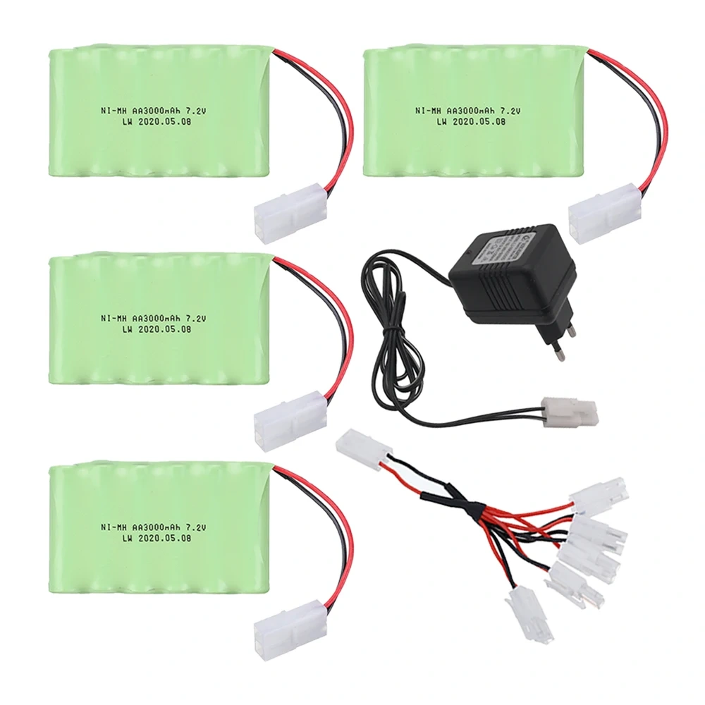 ( Tamiya Plug ) 3000mah 7.2V Battery For Rc toys Car RC Tanks RC Truck RC Robots Gun Battery NiMH AA 7.2v 2400mah Batteries Pack