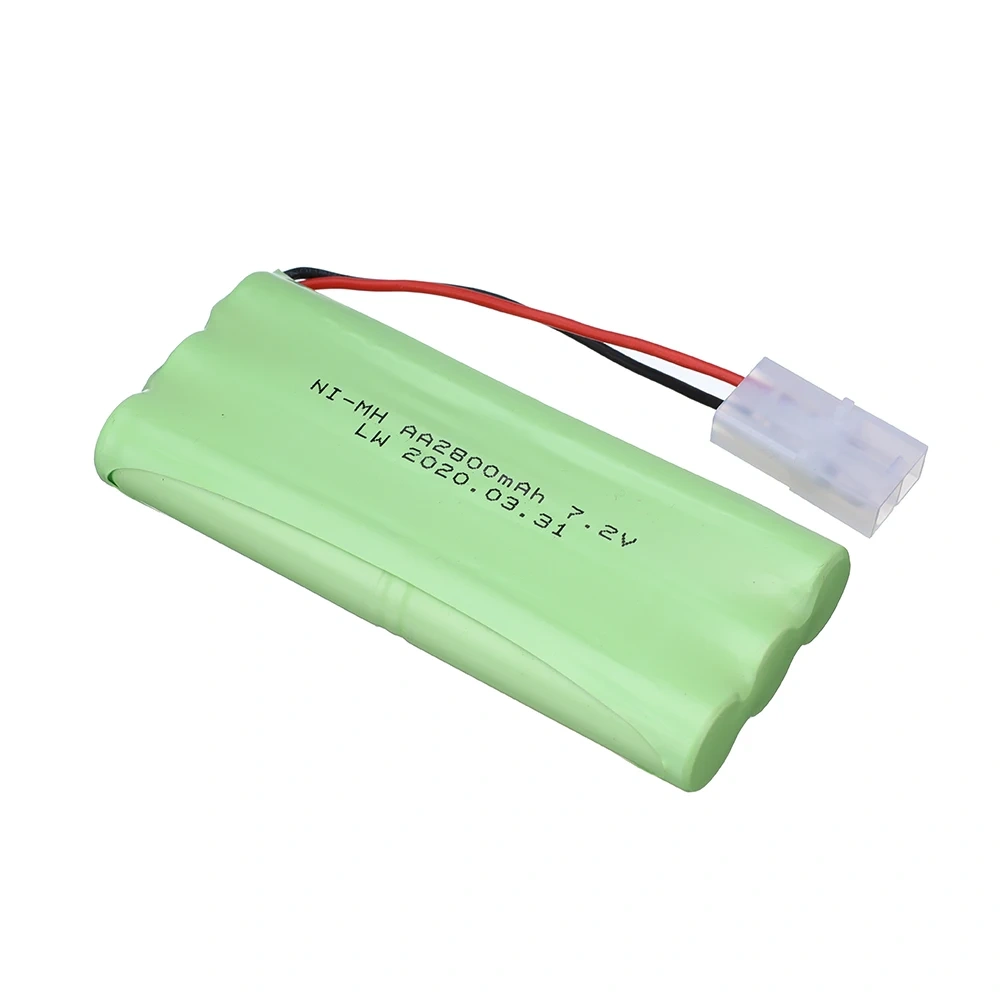 (Tamiya Plug) Ni-MH 7.2v 2800mah Battery + USB Charger For Rc toys Car Tank Train Robot Boats AA 7.2v Rechargeable Battery Pack