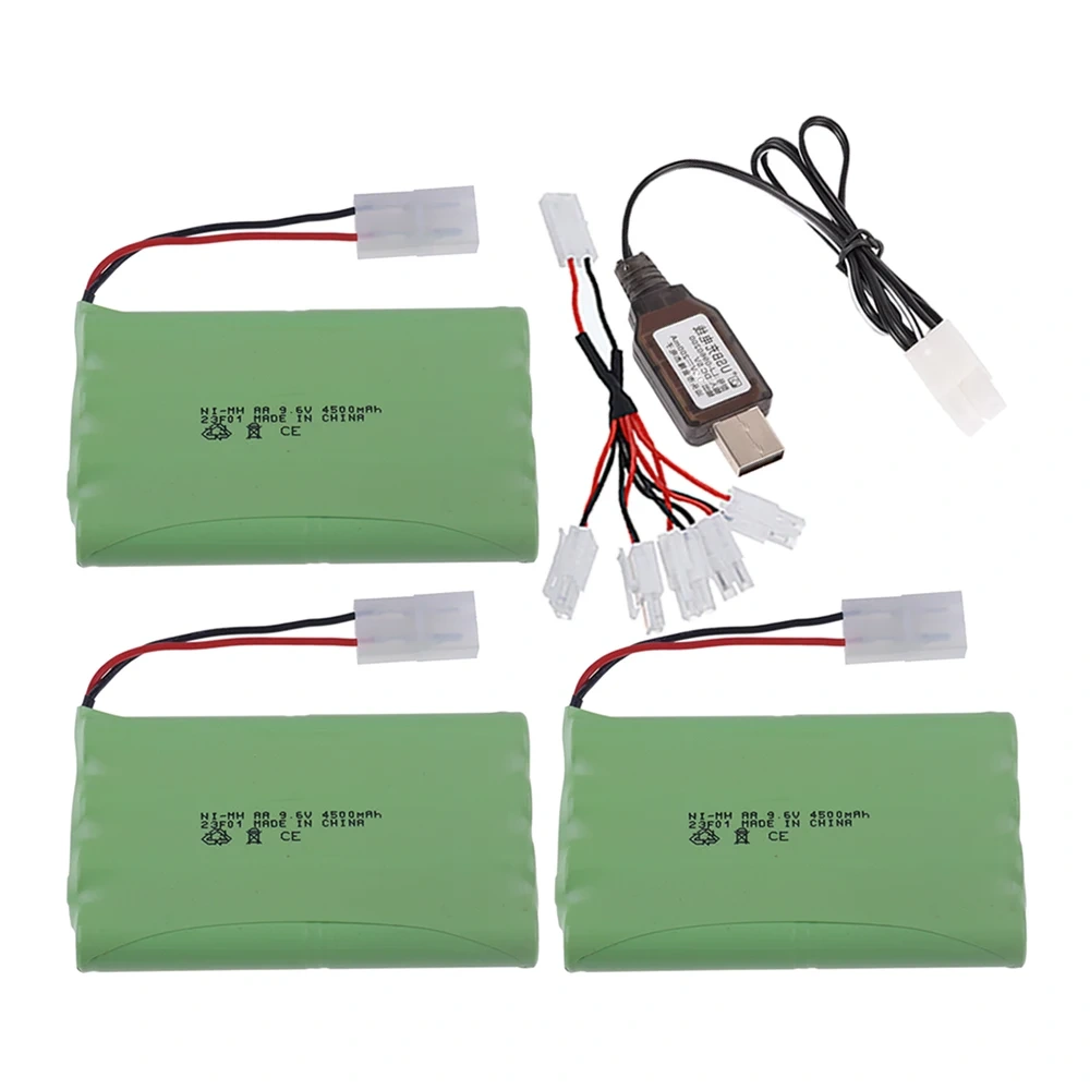 9.6V 4500mah NiMH Battery (TAMIYA/KET-2P PLUG) For Rc toy Cars Tanks Trains Robots Boats Guns Ni-MH AA 9.6v Rechargeable Battery
