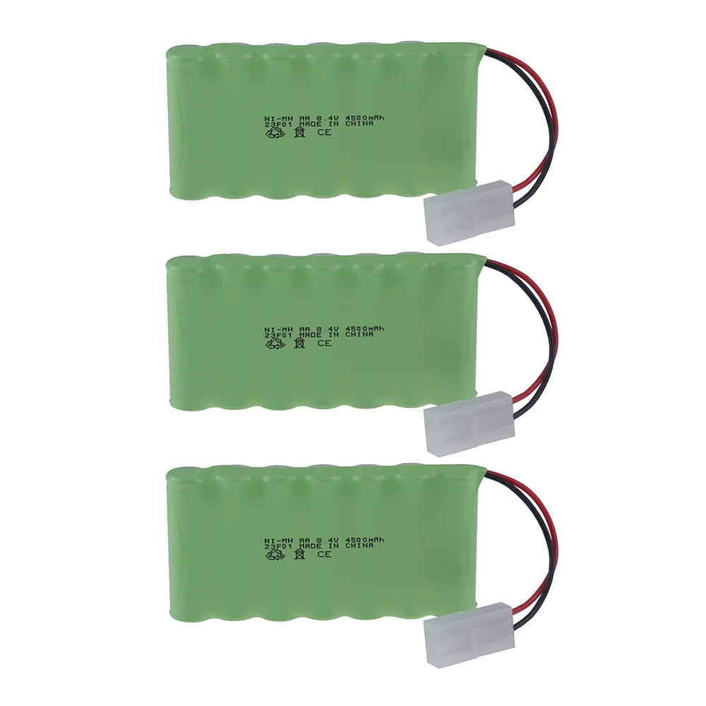 8.4v 4500mah Rechargeable Battery For Rc toys Cars Tank Robots Gun Boats AA NI-MH Battery 8.4v Battery Pack With Tamiya 2P Plug