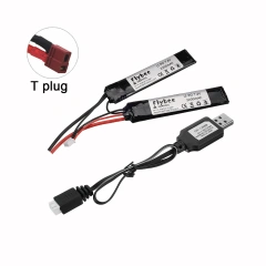 1Battery 1USB T-plug