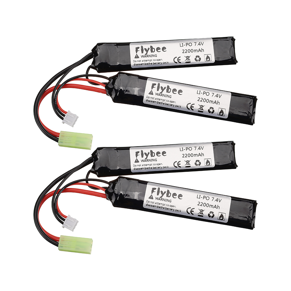 Water Gun Lipo Battery 2S 7.4V 2200mAh Split Connection for AKKU Mini Airsoft BB Air Pistol Electric Toys Guns RC Parts #103mm