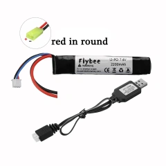 1B 1USB Red in Round