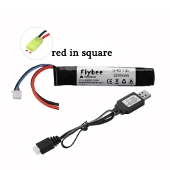 1B 1USB Red in Square