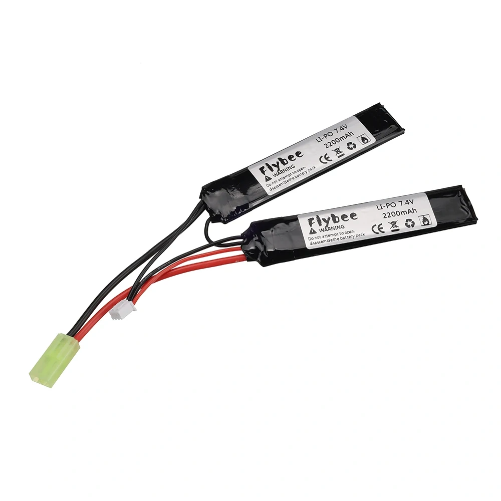 7.4V Battery Split Connection 7.4v 2200mAh Lipo Battery with charger for Water Gun Airsoft BB Air Pistol Electric Toys Guns part