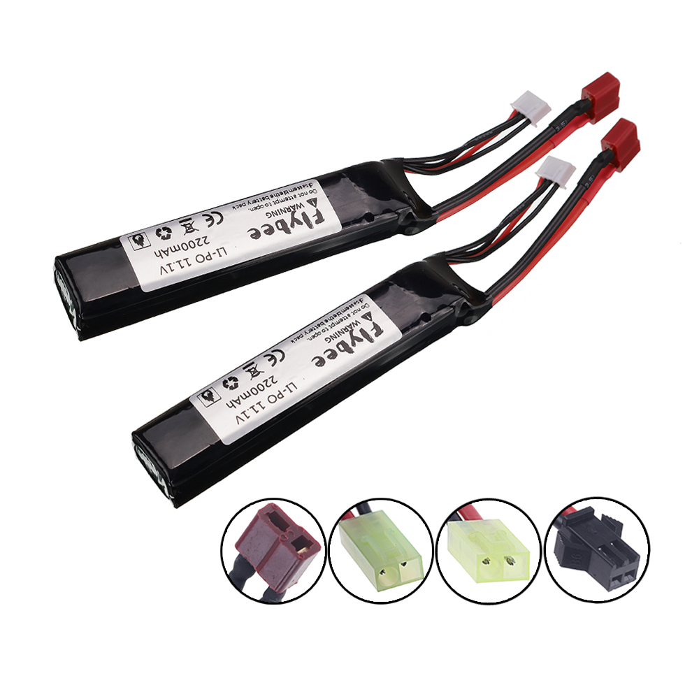 Upgrade Power Water Gun Lipo Battery 3S 11.1V 2200mAh 35C for AKKU Mini Airsoft BB Air Pistol Electric Toys Guns RC Parts 452096