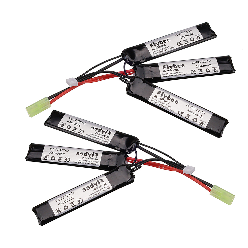 1 to 5pcs Water Gun Lipo Battery 3S 11.1V 2200mAh 35C 452096 for AKKU Mini Airsoft BB Air Pistol Electric Toys RC Parts #103mm